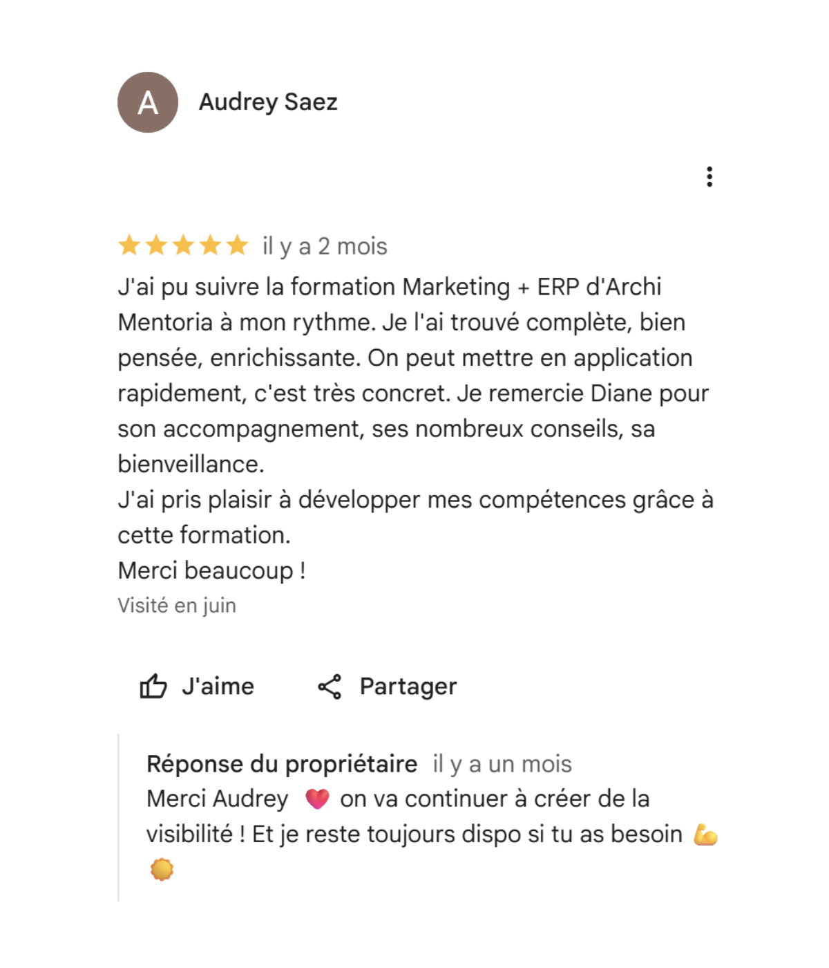 "Une formation complète, bien pensée et très concrète, à suivre à son rythme et à appliquer rapidement"